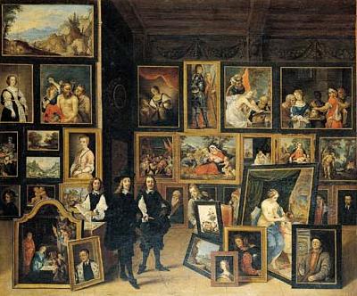    David Teniers La Vista del Archidque Leopoldo Guillermo a su gabinete de pinturas.